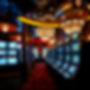 Interior of a luxury casino showcasing high-limit slots