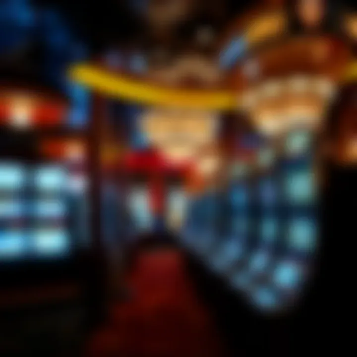 Interior of a luxury casino showcasing high-limit slots