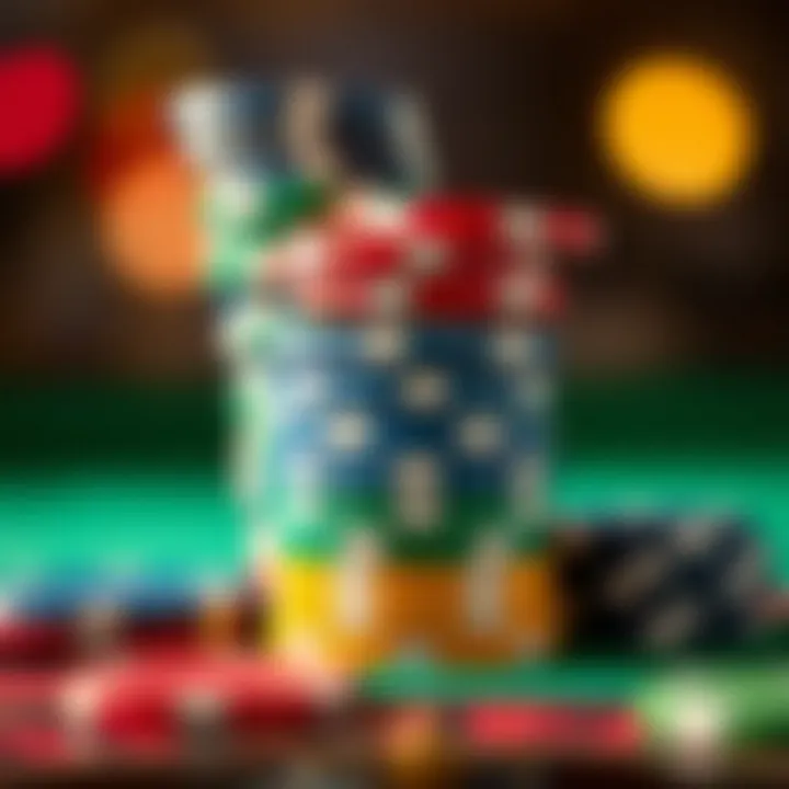 Understanding Betting Dynamics with Casino Chips Close-up of casino chips stacked in various colors