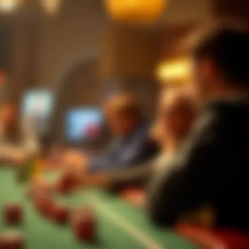 Visual representation of over/under betting concepts