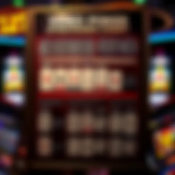 A detailed chart showcasing various video poker strategies