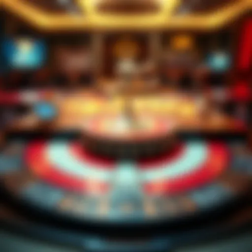 Artistic representation of Monopoly Big Spin game board