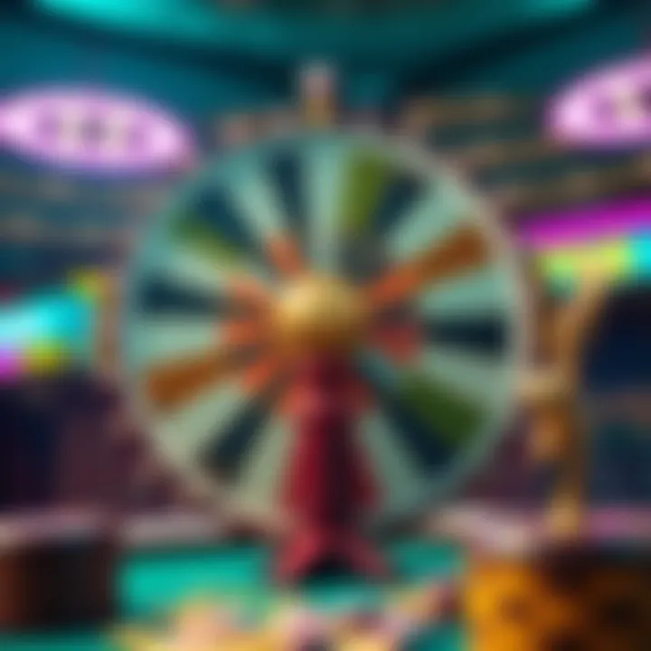 The Spinning Wheel of Fortune Visual of spinning wheel associated with Monopoly Big Spin