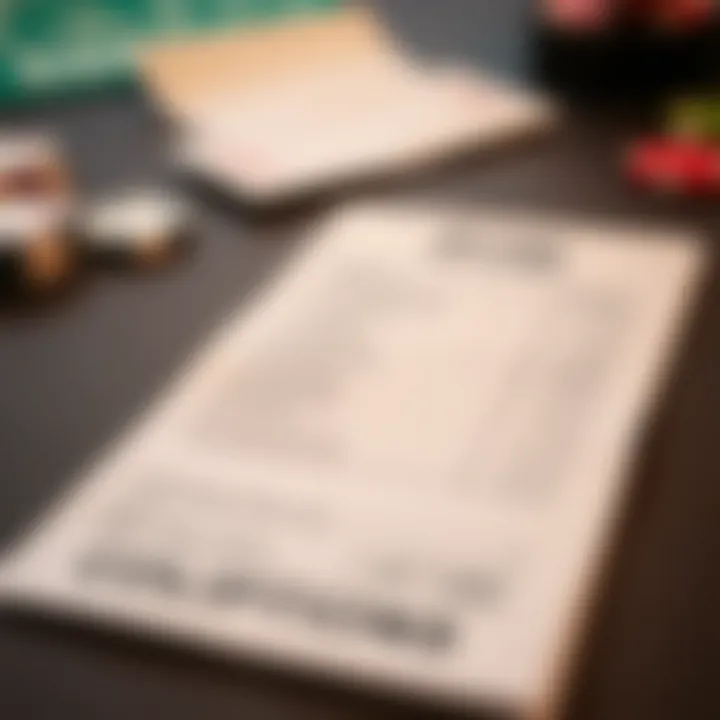 Understanding Betting Options A close-up of a betting slip on a table, highlighting the betting options available.