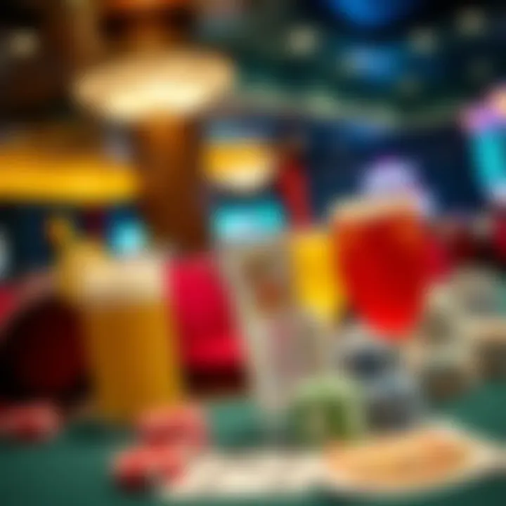 Diverse Complimentary Offerings Illustration of various comps and perks offered in casinos