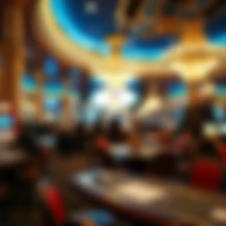 Luxurious Casino Atmosphere Luxurious casino ambiance showcasing complimentary services