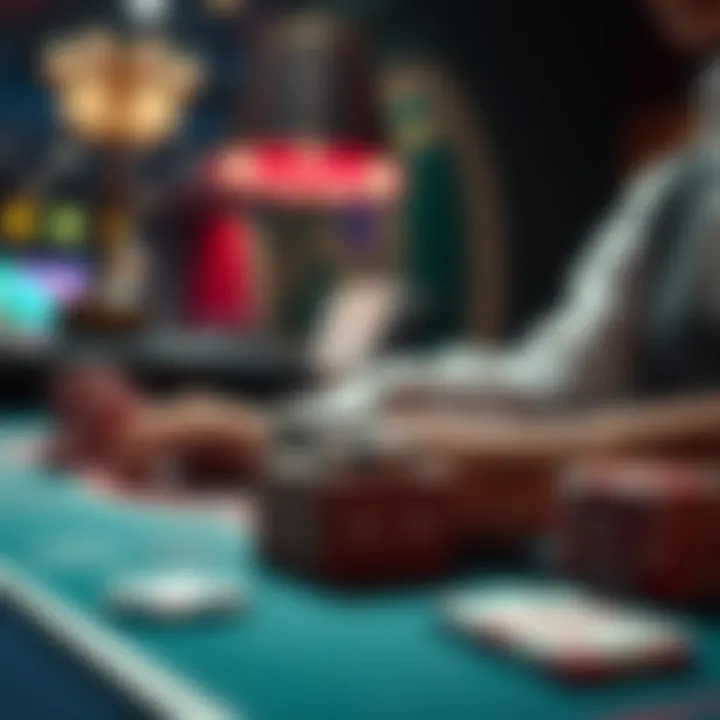 An artistic representation of regulatory frameworks impacting online gambling