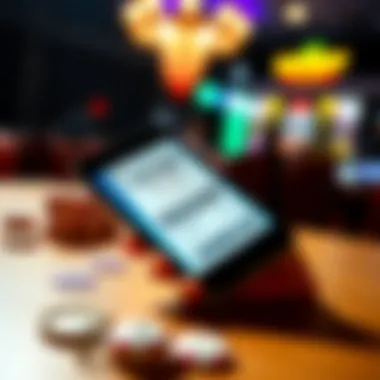 Digital Lottery Ticket on a Smartphone Digital lottery ticket on a smartphone