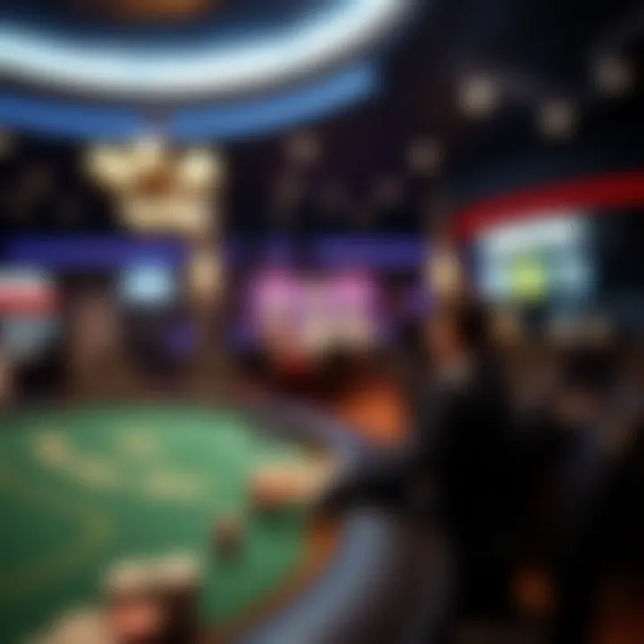 A serene environment emphasizing responsible gaming practices and mindful betting.