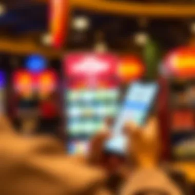 Person using a smartphone to buy lottery tickets online