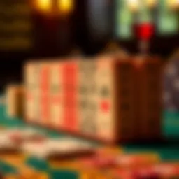 Intricate Pai Gow tiles displayed elegantly on a gaming table