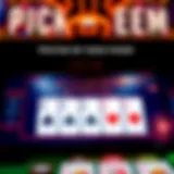 A diagram showcasing the mechanics of Pick 'Em Video Poker gameplay
