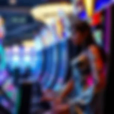 A dynamic depiction of gameplay on a modern slot machine featuring Platinum Goddess