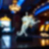 An artistic representation of the Platinum Goddess symbol in a gaming setting