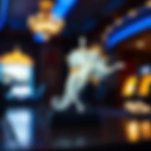 An artistic representation of the Platinum Goddess symbol in a gaming setting