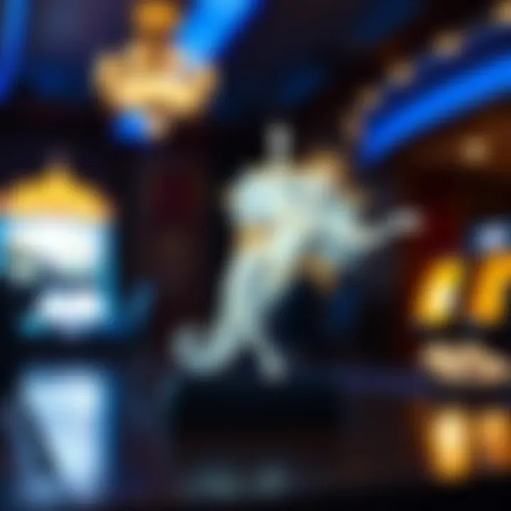 An artistic representation of the Platinum Goddess symbol in a gaming setting