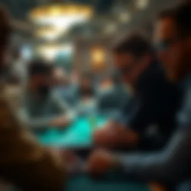 A focused player analyzing their poker strategy with a coach