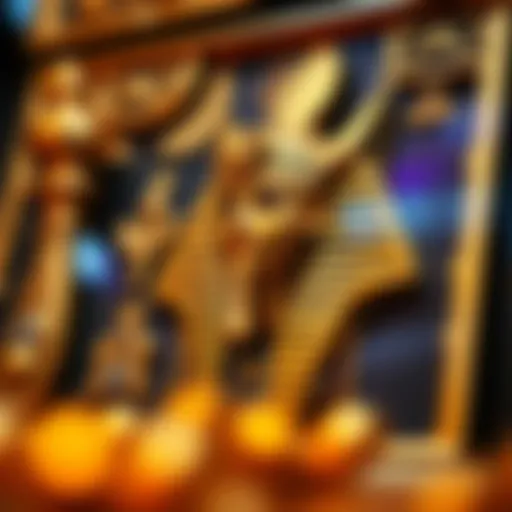 Symbolic representation of ancient Egyptian motifs in the Queen of Egypt slot machine