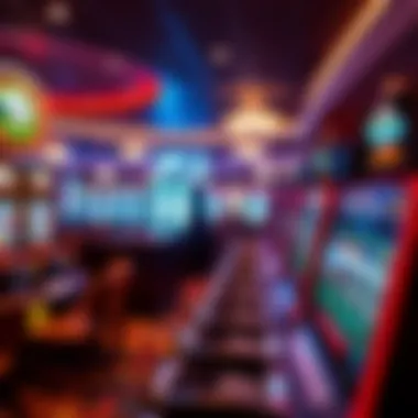 Modern Gaming Area at Resort World Casino Queens Interior shot of a modern gaming area featuring the latest slot machines