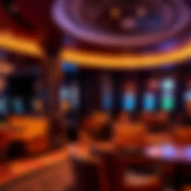 Elegant Lounge Space for Relaxation A cozy lounge area within the casino featuring luxurious seating and decor