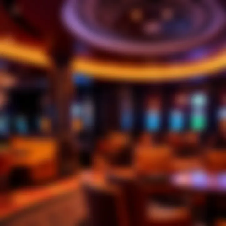 Elegant Lounge Space for Relaxation A cozy lounge area within the casino featuring luxurious seating and decor