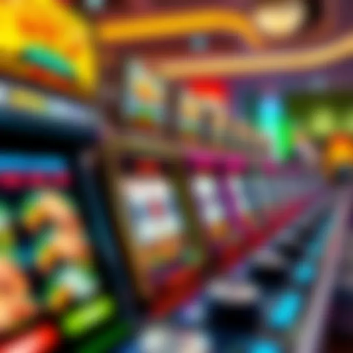 Colorful Slot Machine Gameplay Exciting gameplay on a colorful slot machine