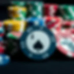 A selection of colorful poker chips showcasing different designs