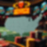 Legalized Sports Betting Across the United States Map showcasing states with legalized sports betting