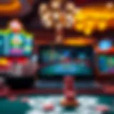 Diverse Online Gambling Platforms A visual representation of online gambling platforms