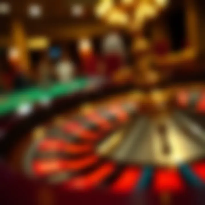 The Thrill of the Roulette Wheel Close-up of a roulette wheel in motion