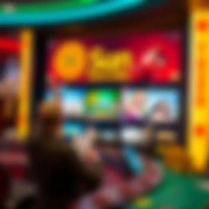 Exploring the Game Offerings at Sun Casino Online Elegant interface of Sun Casino Online showcasing diverse game selections