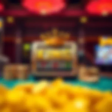 Illustration of Jackpot King Slots jackpot mechanics