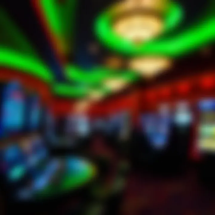 Vibrant Atmosphere of Twin River Casino Casino interior showcasing a vibrant gaming atmosphere