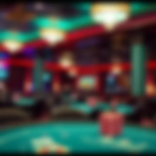 Interior view of the Twin River Casino Poker Room capturing the vibrant atmosphere