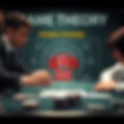 Conceptual diagram illustrating Game Theory Optimal strategies in poker