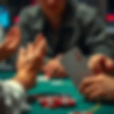 Diverse Hands in Mucking Diverse poker hands being mucked