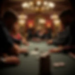 Mucking decision at a poker table