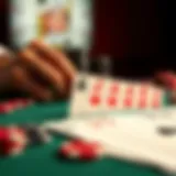 Illustration showing the ranking of poker hands from highest to lowest