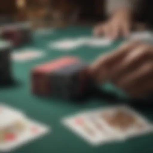 Visual representation of Seven Card Draw gameplay