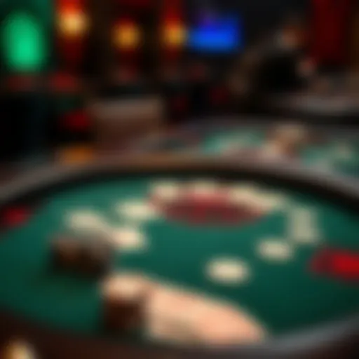 Stud Poker Table Layout Illustration of Stud Poker table layout with cards