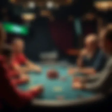 Player interactions at a poker table