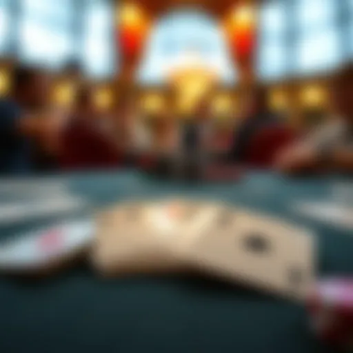 Engaging Spades Gameplay A close-up of cards arranged on a table showcasing the game of Spades