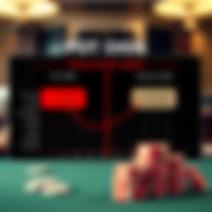 Chart illustrating the relationship between pot odds and implied odds