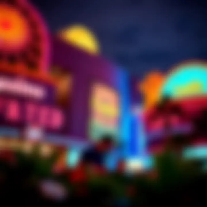 Vibrant Casino Nightlife in Florida Florida casino exterior showcasing vibrant nightlife
