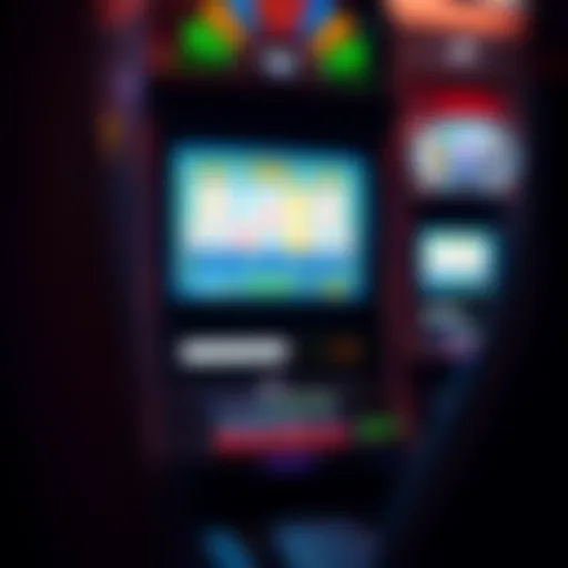Intricate design of a video gambling machine showcasing its screen and buttons