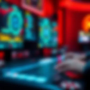 Innovative Technology in Gaming A close-up view of innovative technology features used in online gaming platforms.