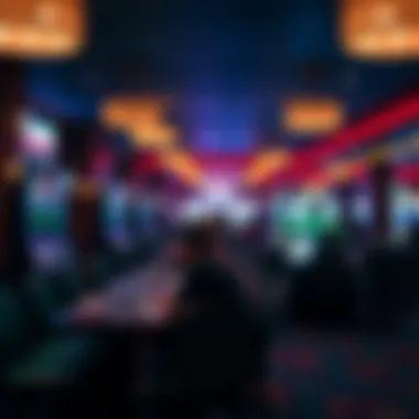 Event space hosting a lively gathering or performance