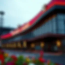 Exterior view of Yonkers Raceway Casino showcasing its architectural design