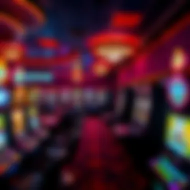 Interior gaming area filled with slot machines and gaming tables