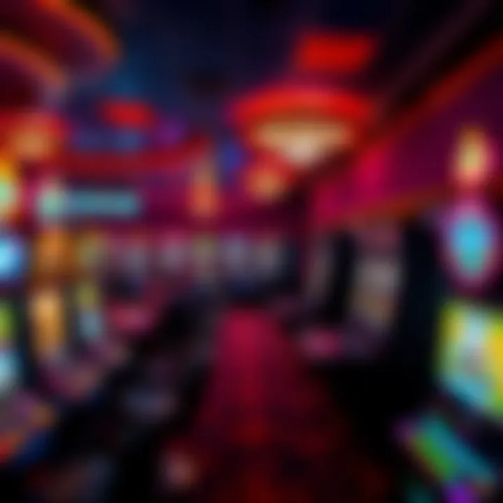 Interior gaming area filled with slot machines and gaming tables